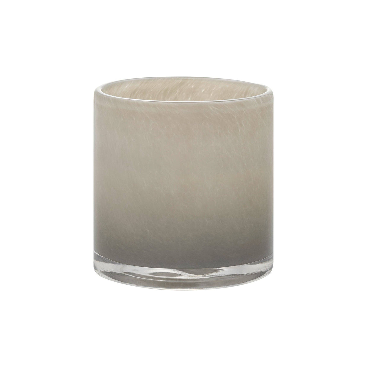 SAGA Handblown Colored Glass Hurricane Candle Holder
